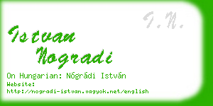 istvan nogradi business card