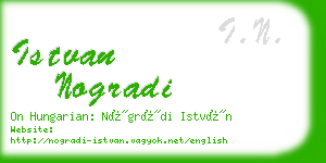 istvan nogradi business card